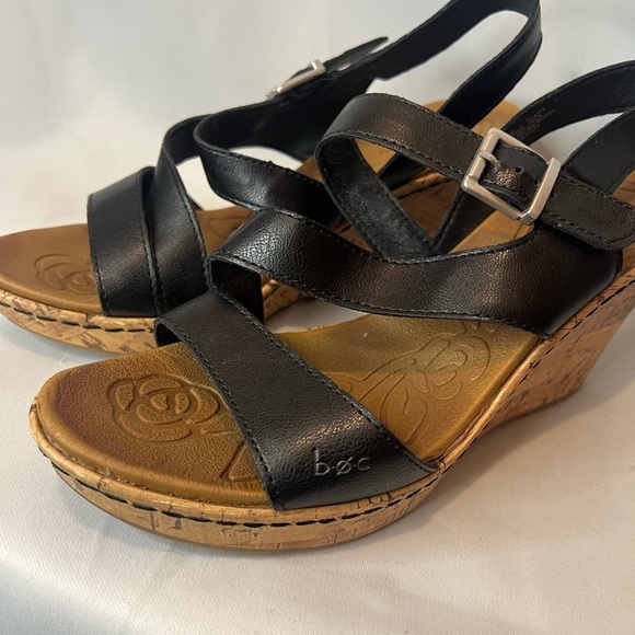 Boc Black Women's Schirra Wedge Sandal Size 8 - Picture 2 of 8